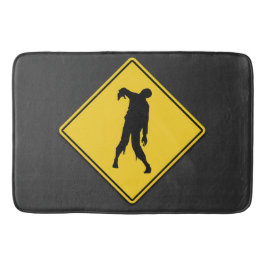 Tapete De Banheiro Zombie Warning Halloween