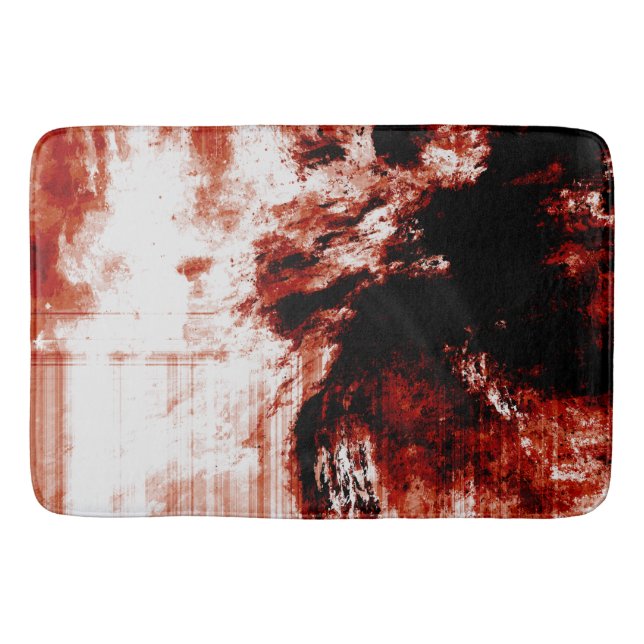 Tapete De Banheiro Zumbi Sangrento, Grande Bath Mat (Frente)