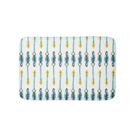 tapete de banho com flechas amarelas boho