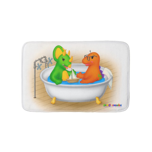 Tapete de banho de Dino-Buddies™ - banheira (frente)