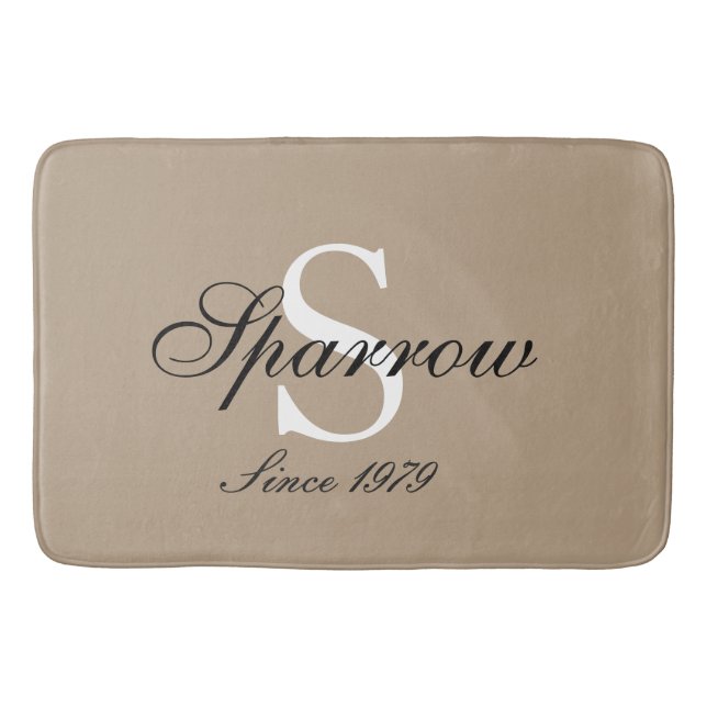 Tapete de banho de Mongram (Frente)