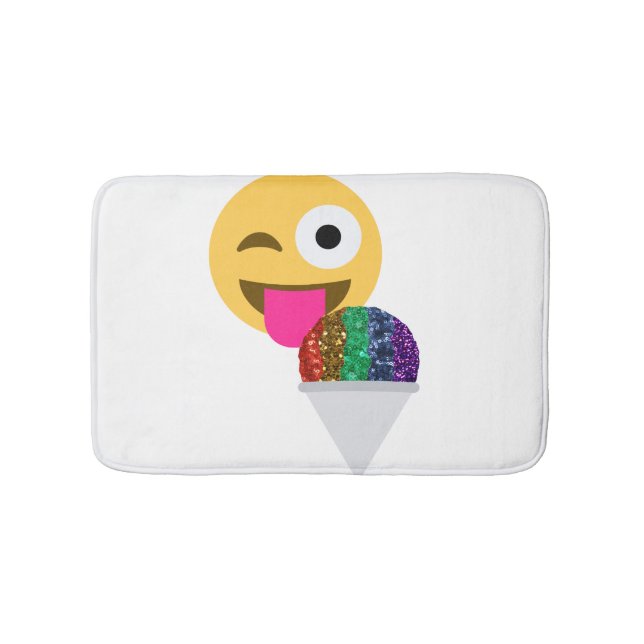 tapete de banho de piscar os olhos emoji com brilh (frente)