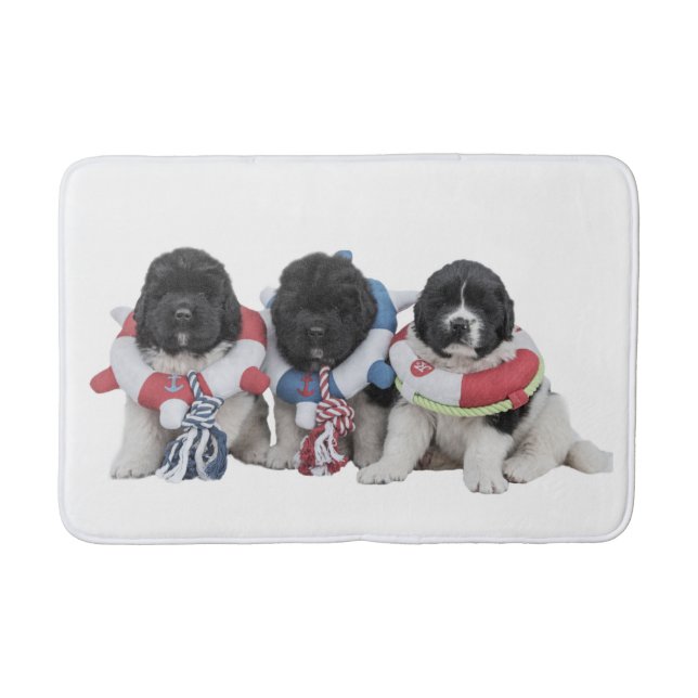 Tapete de banho do bebê da água de Newfoundlands (Frente)