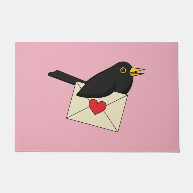 Tapete De Blackbird com Amor (Frente)