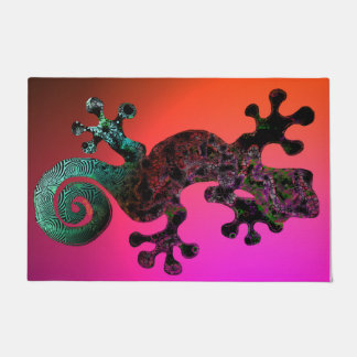 tapete de boas-vindas da gecko