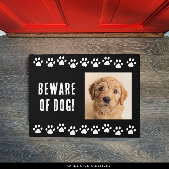 Tapete de Boas-Vindas de Cachorro Engraçado (Personalize with your own photo and choose a size.)
