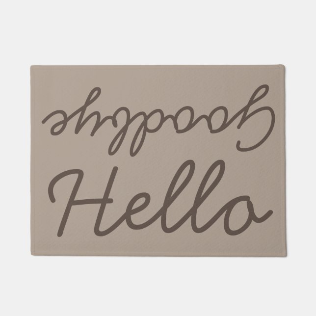 Tapete de Boas Vindas e Despedidas (Frente)