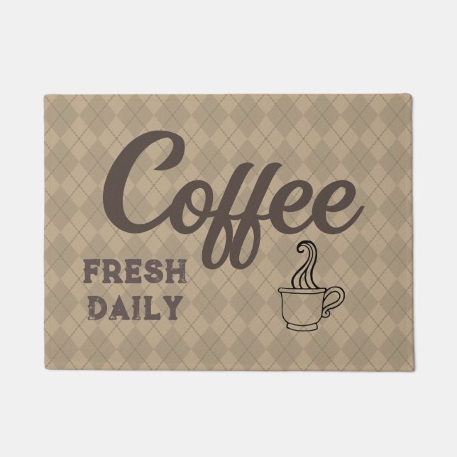 Tapete de Borracha Café Retro (Frente)