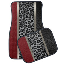 Cinza Elegante, Vermelho e Leopardo