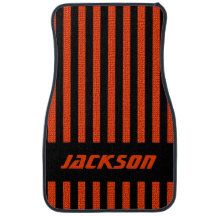 Stripes Negras | Coluna Laranja Texturizada Impres