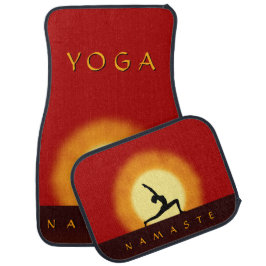 Tapete De Carro Yoga Sunrise de Dose Frente e Traseira Conjunto de