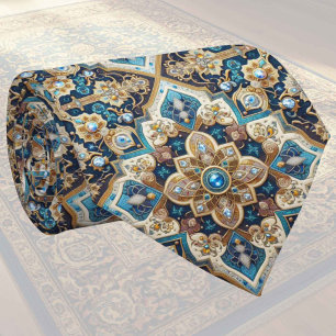 Tapete de Designer Persa de Luxo Gravata de seda
