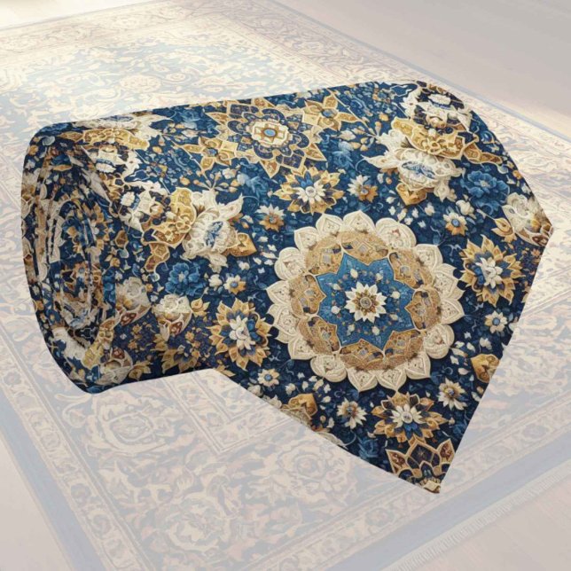 Tapete de Designer Persa de Luxo | Gravata de seda (Criador carregado)