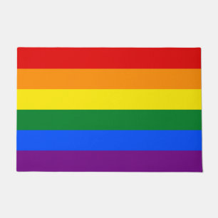 Tapete de Entrada Arco-íris da Bandeira LGBT Gay P