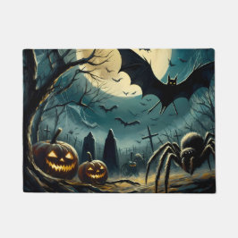Tapete de Entrada Cemitério de Halloween