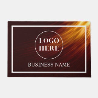 Tapete de Entrada com Logo de Negócios Elegante Mo