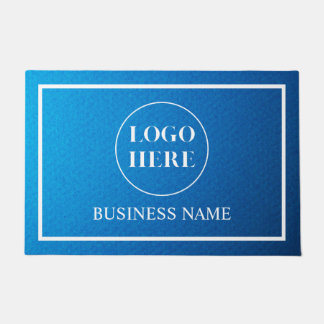 Tapete de Entrada com Logo de Negócios Elegante Mo