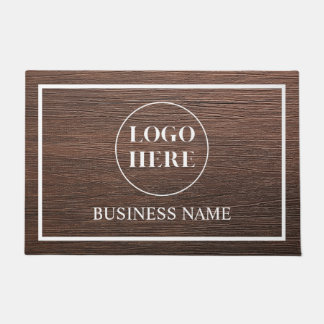 Tapete de Entrada com Logotipo de Negócios Elegant