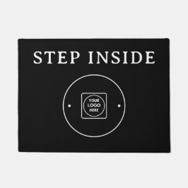 Tapete de entrada com logotipo de negócios moderno