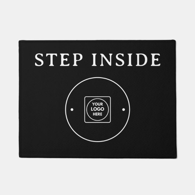 Tapete de entrada com logotipo de negócios moderno (Frente)