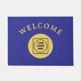Tapete de entrada com logotipo de negócios persona