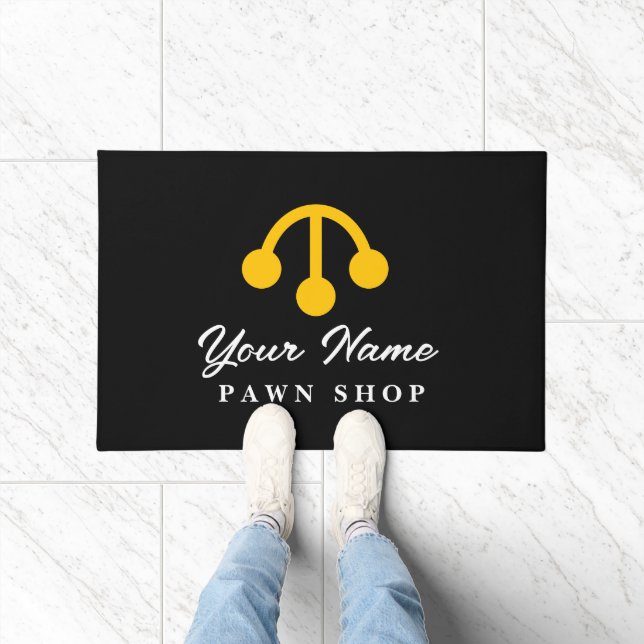 Tapete de entrada com símbolo de logotipo personal (Interior)