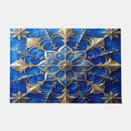 Tapete de Entrada Decorativo Azul de Férias