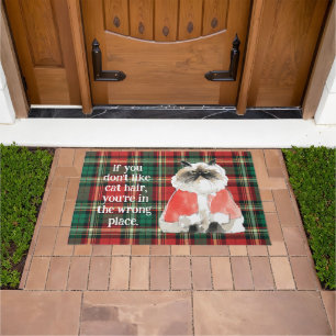Tapete de Entrada do Gato Mal-Humorado de Feriado