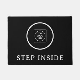 Tapete de entrada empresarial com logotipo corpora