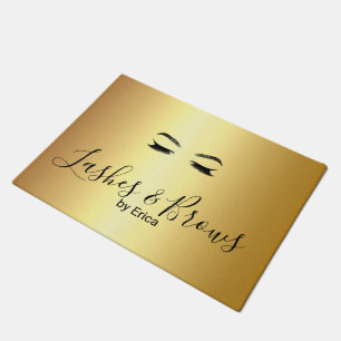 Tapete de Entrada Golden Lashes & Brows Beauty Sal