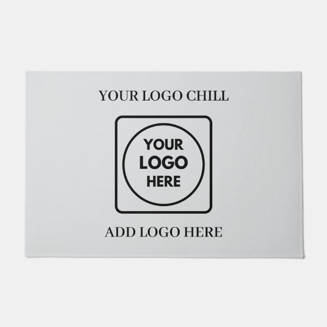 Tapete de Entrada Kraft com Logotipo Personalizado (Frente)