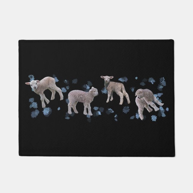 Tapete de Entrada Lamb Frenzy (Preto) (Frente)