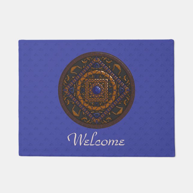 Tapete de Entrada Mandala de Libra (Frente)