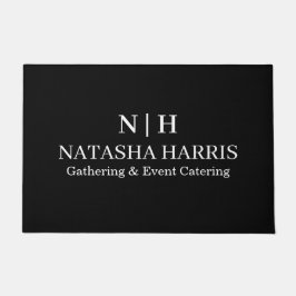 Tapete de entrada para negócios com logotipo minim