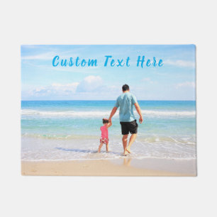 Tapete de Entrada Personalizado com Foto e Texto