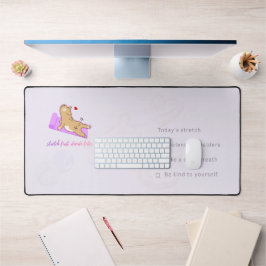 Tapete de Mesa de Ioga Fofo para Trabalho e Estudo