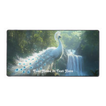 Tapete de Mesa Personalizável Floresta de Pavão co