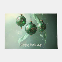 Tapete de Natal Bola Verde de Natal