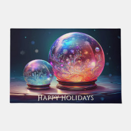 Tapete de Natal Bolas de Neve de Cristal