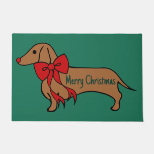 Tapete de Natal Cachorrinho Dachshund 