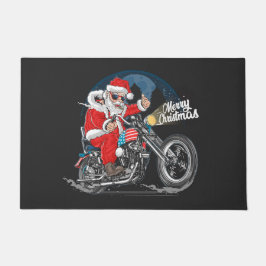 Tapete de Natal de Motoqueiro Papai Noel