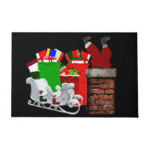 Tapete de Natal do Papai Noel Preso