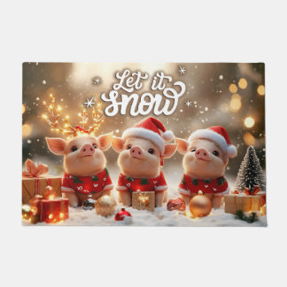 Tapete de Natal Let It Snow – Boas-vindas Festivas