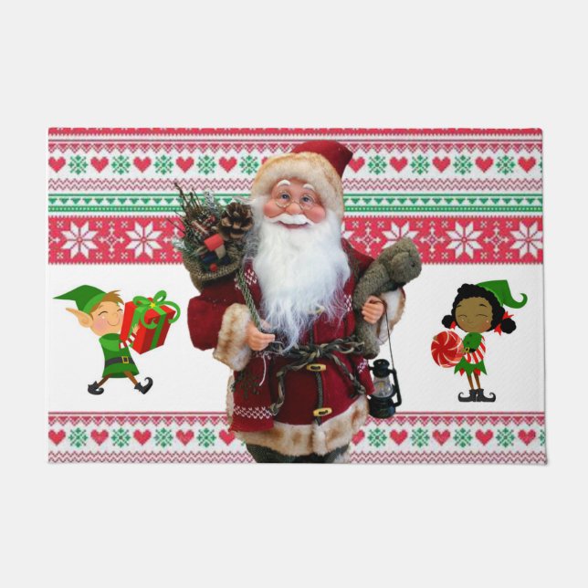 Tapete de Natal, Papai Noel (Frente)