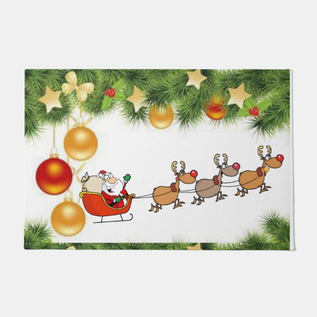 Tapete de Natal, Papai Noel (Frente)