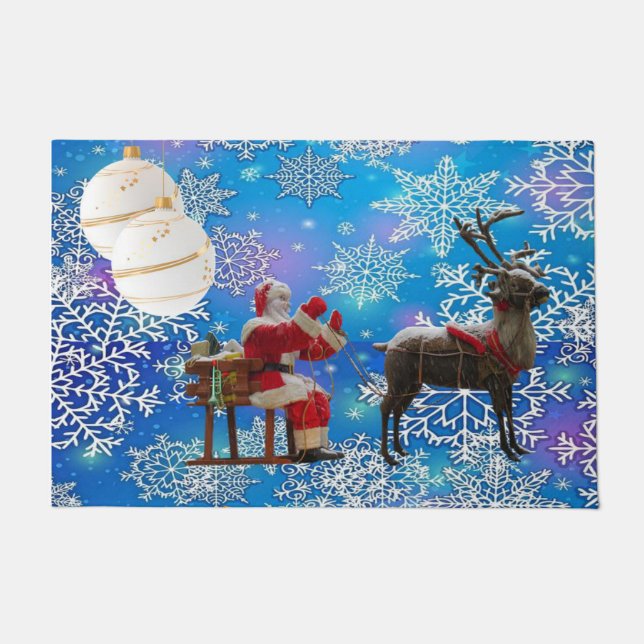 Tapete de Natal, Papai Noel (Frente)