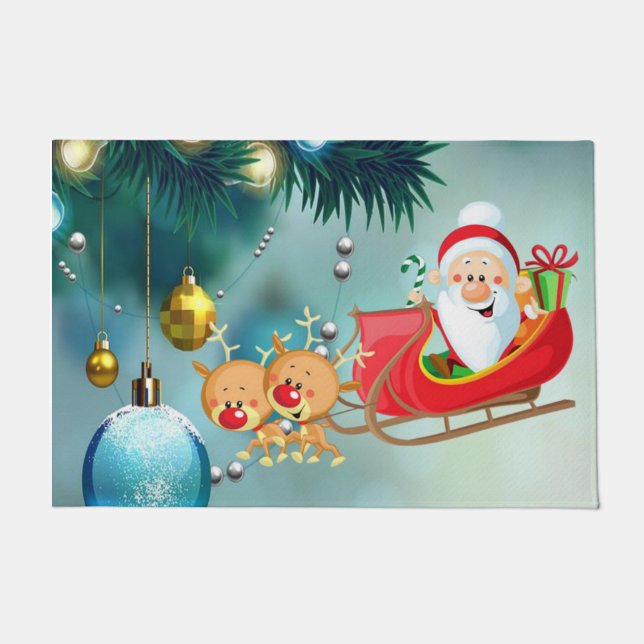 Tapete de Natal, Papai Noel (Frente)