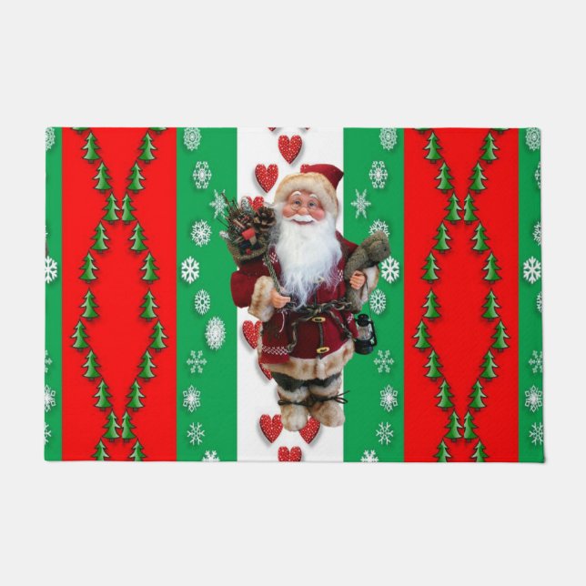 Tapete de Natal, Papai Noel (Frente)