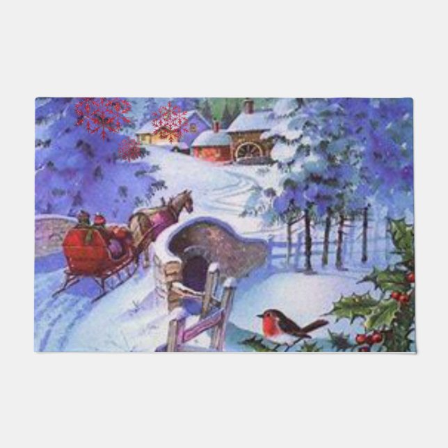 Tapete de Natal para Porta (Frente)