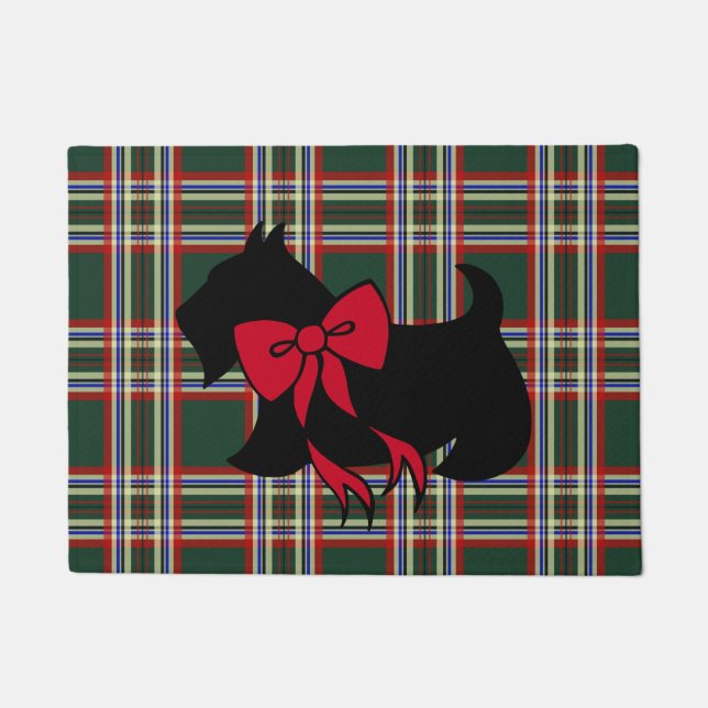 Tapete de Natal Scottish Terrier (Frente)